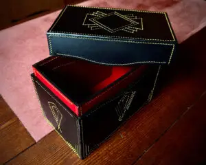 Armitage Leather Art Deco Box