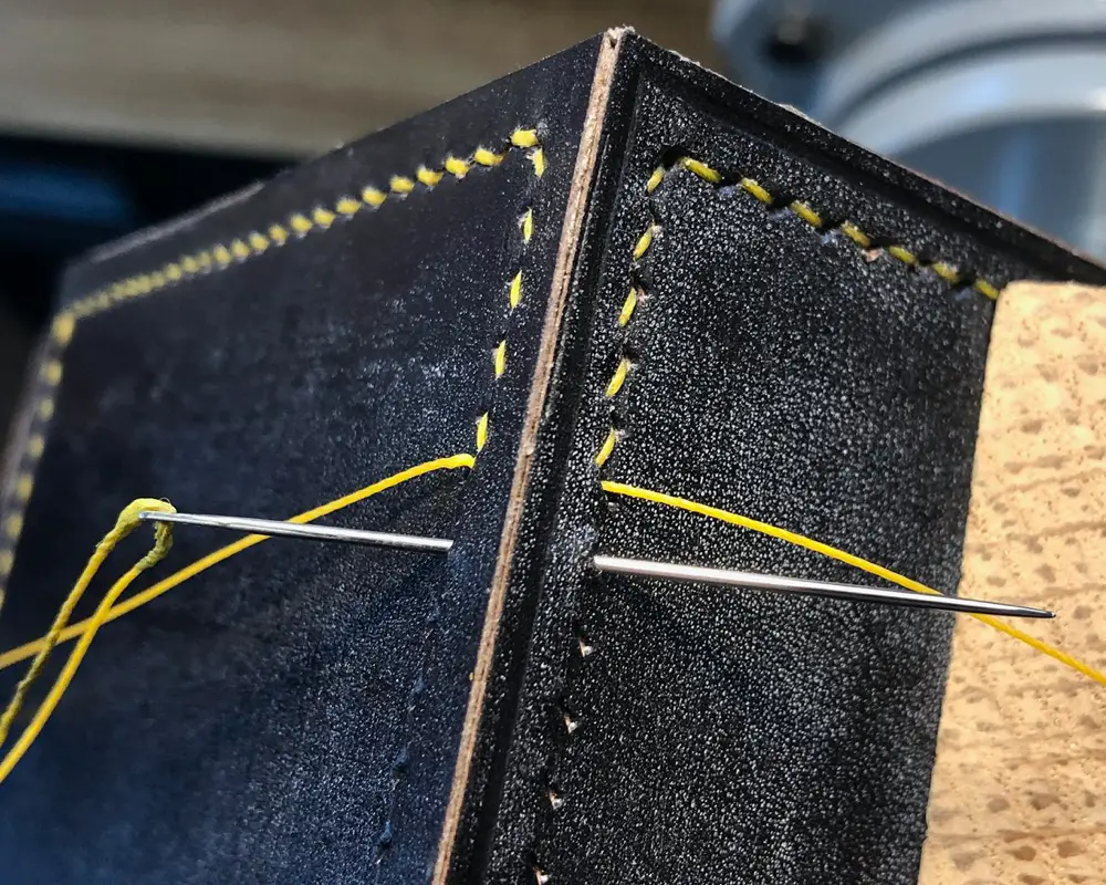 Armitage Leather Box Stitching