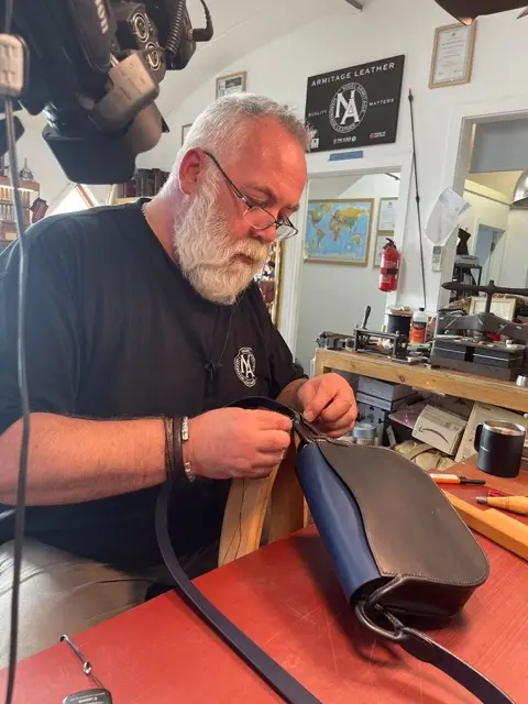 Nigel Making a Bag